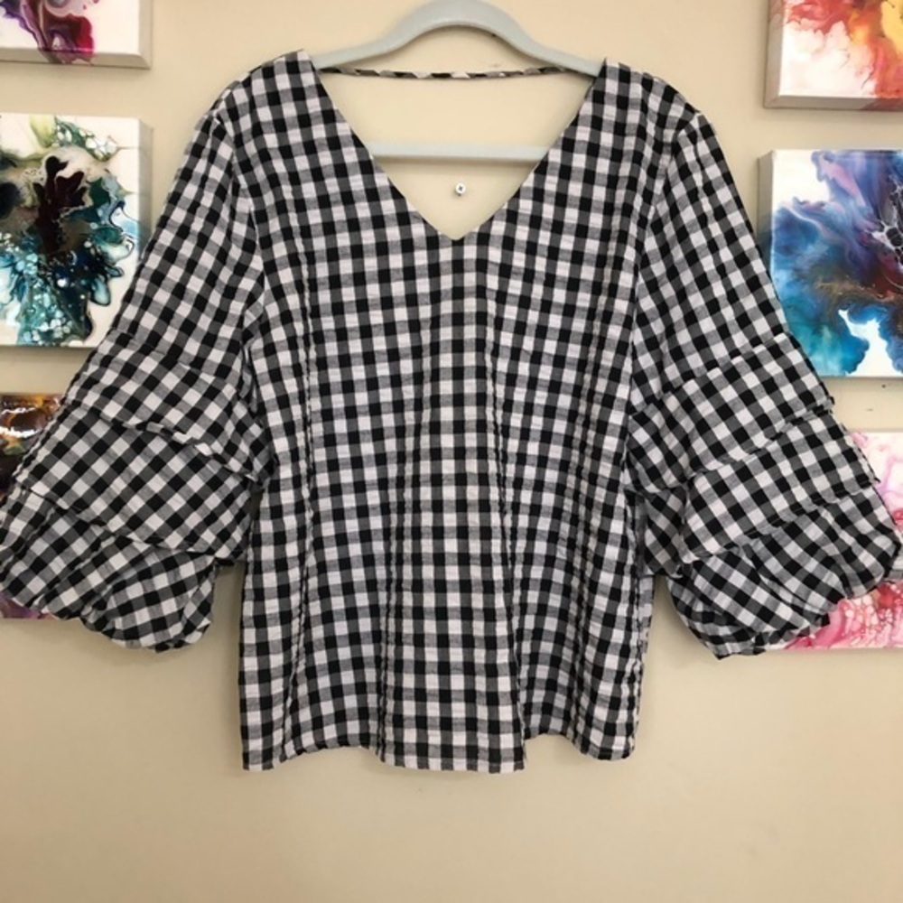 Black & White Blouse